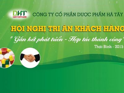 Công ty cổ phần dược phẩm Hà Tây tổ chức hội nghị tri ân khách hàng tại Thái Bình