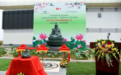 Dược Hà Tây tổ chức lễ khánh thành tượng đài Danh y – Thiền Sư Tuệ Tĩnh tại nhà máy sản xuất dược phẩm công nghệ cao Hataphar – Hòa Lạc