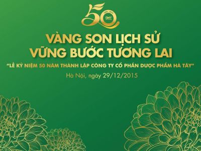 Cty Dược Hà Tây kỷ niệm 50 năm thành lập và đón nhận Bằng khen của UBND TP Hà Nội